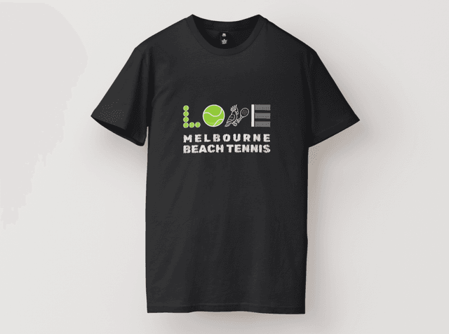 Melbourne Beach Tennis Club T-shirt - Unisex Lover's Edition